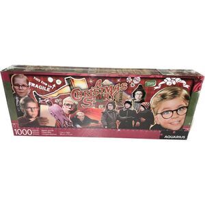 A Christmas Story 1000 Piece Puzzle NEW/SEALED Aquarius 12x36" Panoramic Movie S